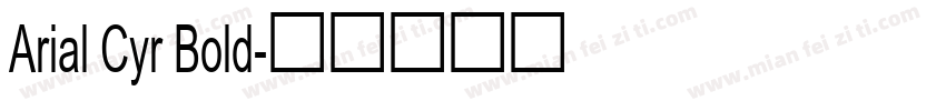 Arial Cyr Bold字体转换